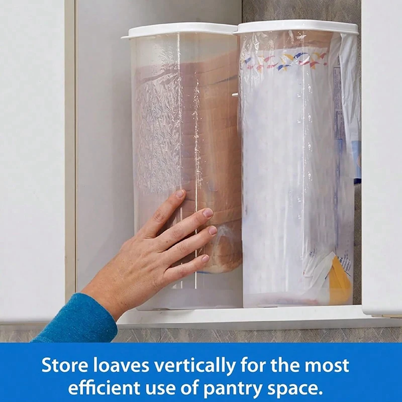 Transparent Bread Box Plastic Fresh-Keeping Toast Storage Holder With Lid Bread Crisper Bread Storage Container Easy To Use
