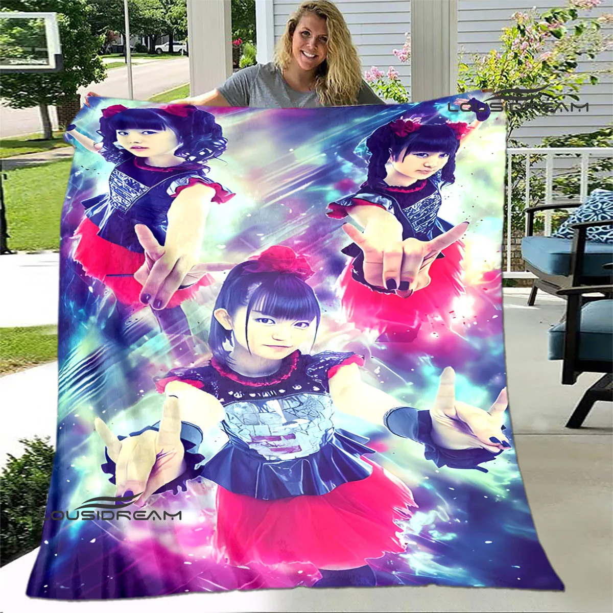 Babymetal combination blanket Flange Warm blanket home travel blanket soft and comfortable blankets picnic blanket birthday gift