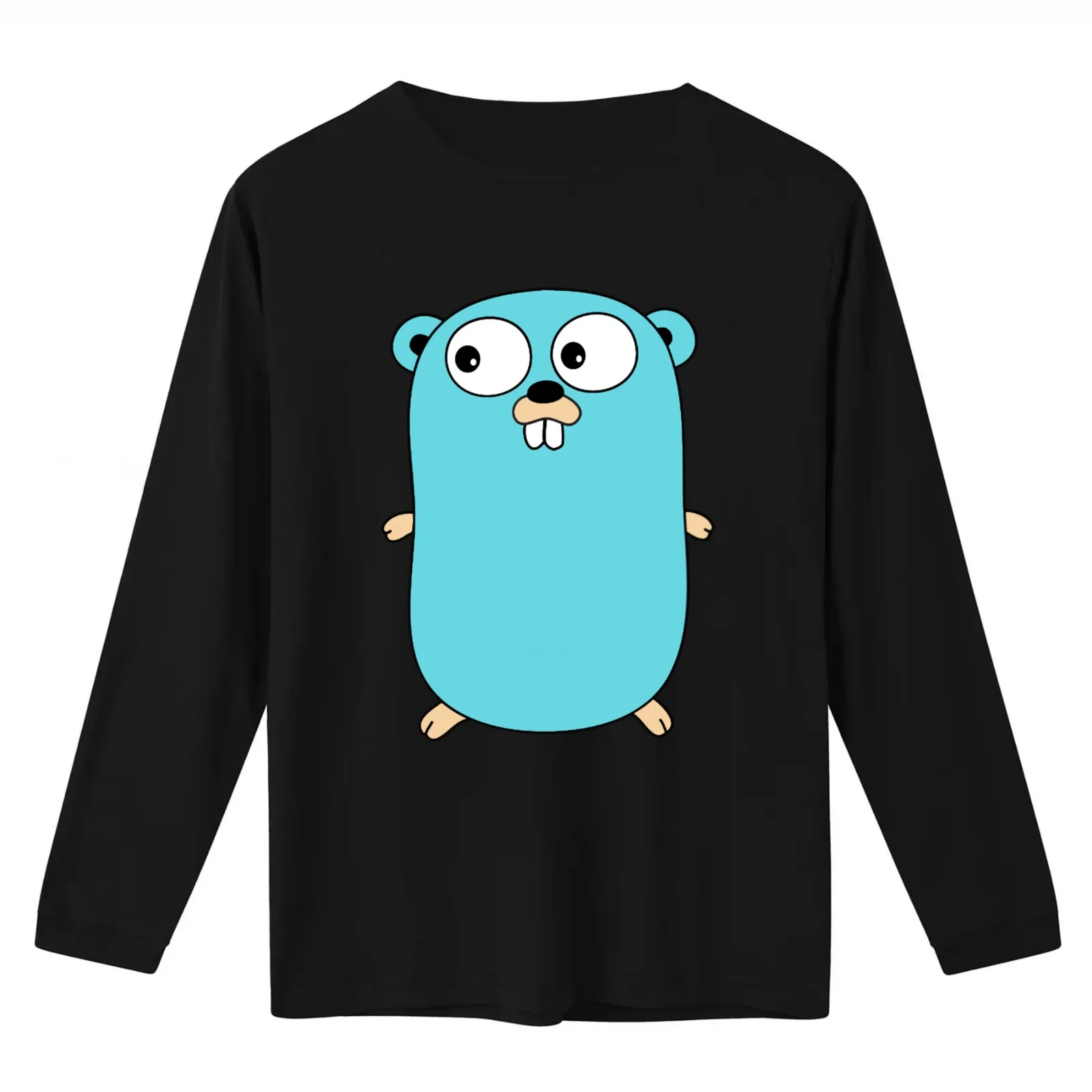 The Go Gopher T-Shirt Summer Casual Cotton Tee Oversized Streetwear Tops Vintage Graphic Print Loose Fit Short Sleeve