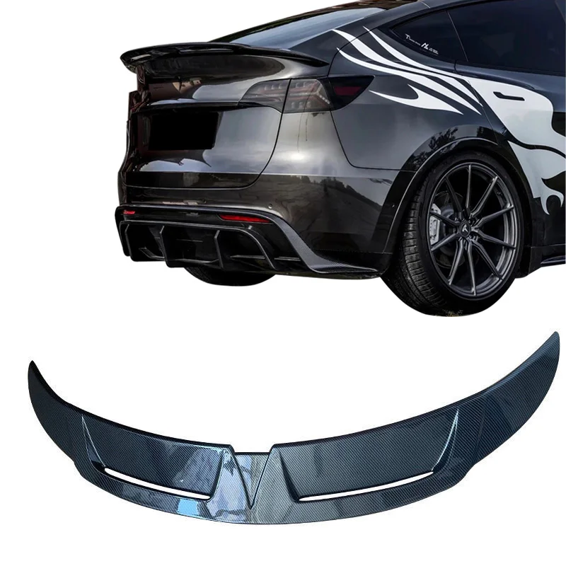 

Auto Exterior Accessories car spoiler Real Carbon Fiber Automobile CMST Tail Wing For Tesla Model Y