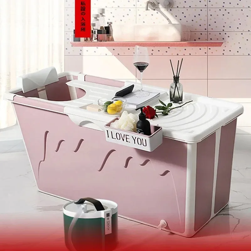 Outdoor Foldable Bathtub Lid Cover Large Size Camping Shower Bathtub Keep Warm Bathtub Accessories