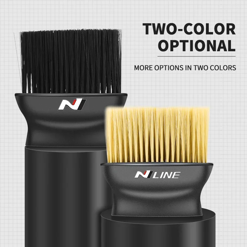 أداة التنظيف الداخلي للسيارة مكيف الهواء فرشاة تنظيف منفذ الهواء لشعار N إلنترا سانتا في توكسون سوناتا I30 I40 lx25 Ix35 #5