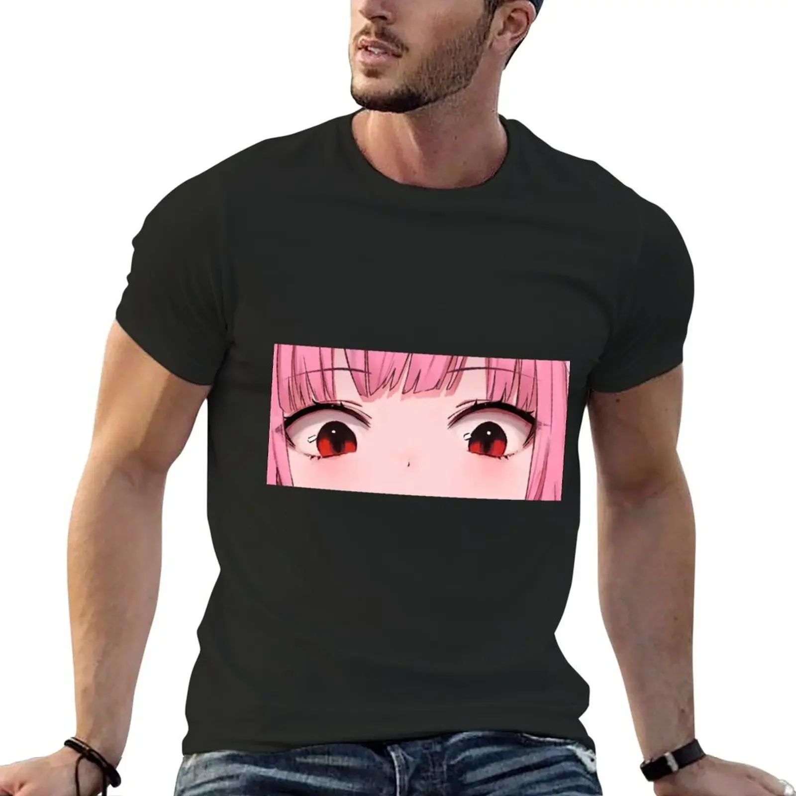 Calli eyes T-Shirt cute tops cotton graphic tees custom shirt Men's t shirts