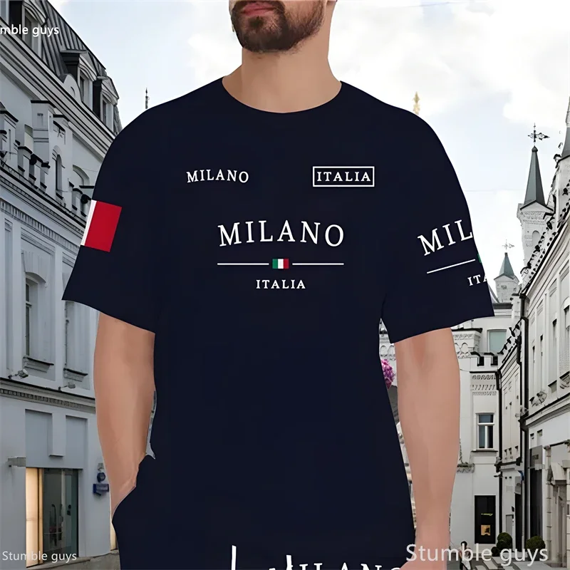Men's Large Size Casual T-Shirt Summer Anime Pattern Loose Short Sleeve Breathable Lightweight Oversized Jersey Tops