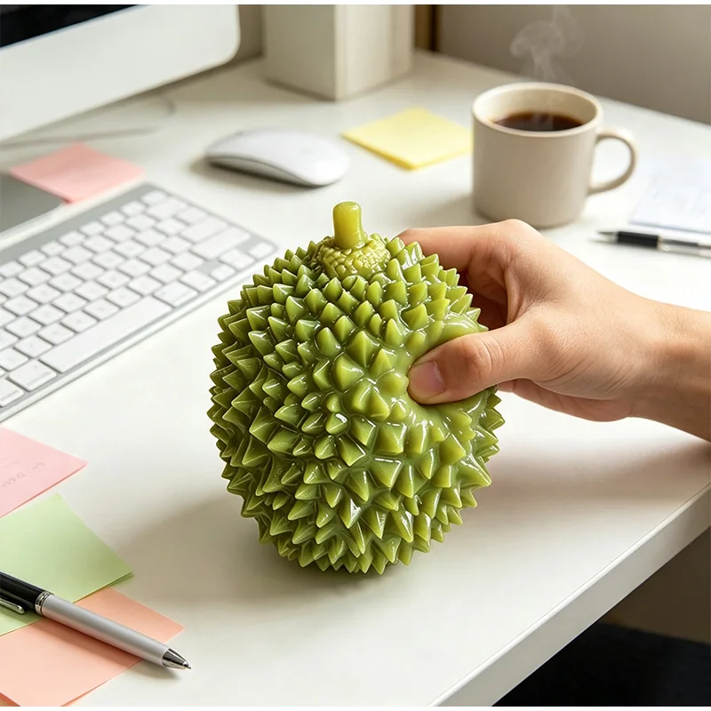 Crispy Color-changing Durian Building Block Extrusion Toy Reduce Pressure  Manual Pressure Ball Adult Relaxation Ornaments Gifts