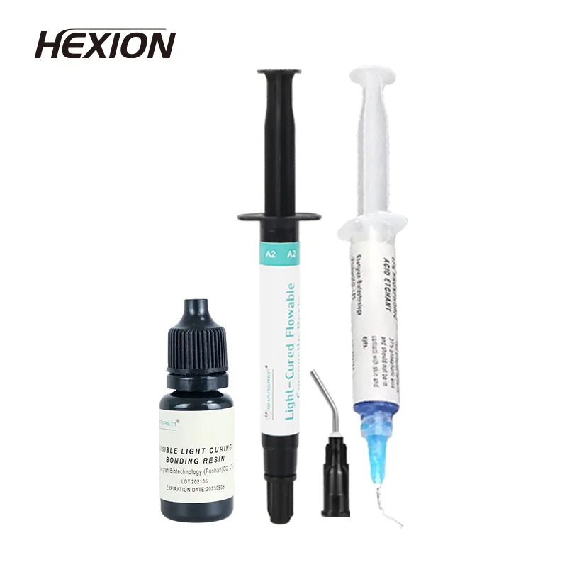 1PC 5ml Blue Etching Gel Dental 37% Phosphoric Acid Ortho Bracket Adhesive Bonding Syringe Composite Resin with Irrigation Tip