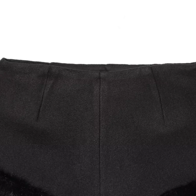 レディース サマー フェイクファー風 ショートパンツ - ファッション カジュアル デイリーウェア ハイウエスト ショートパンツ ストリートスタイル ビーチパーティー 衣装