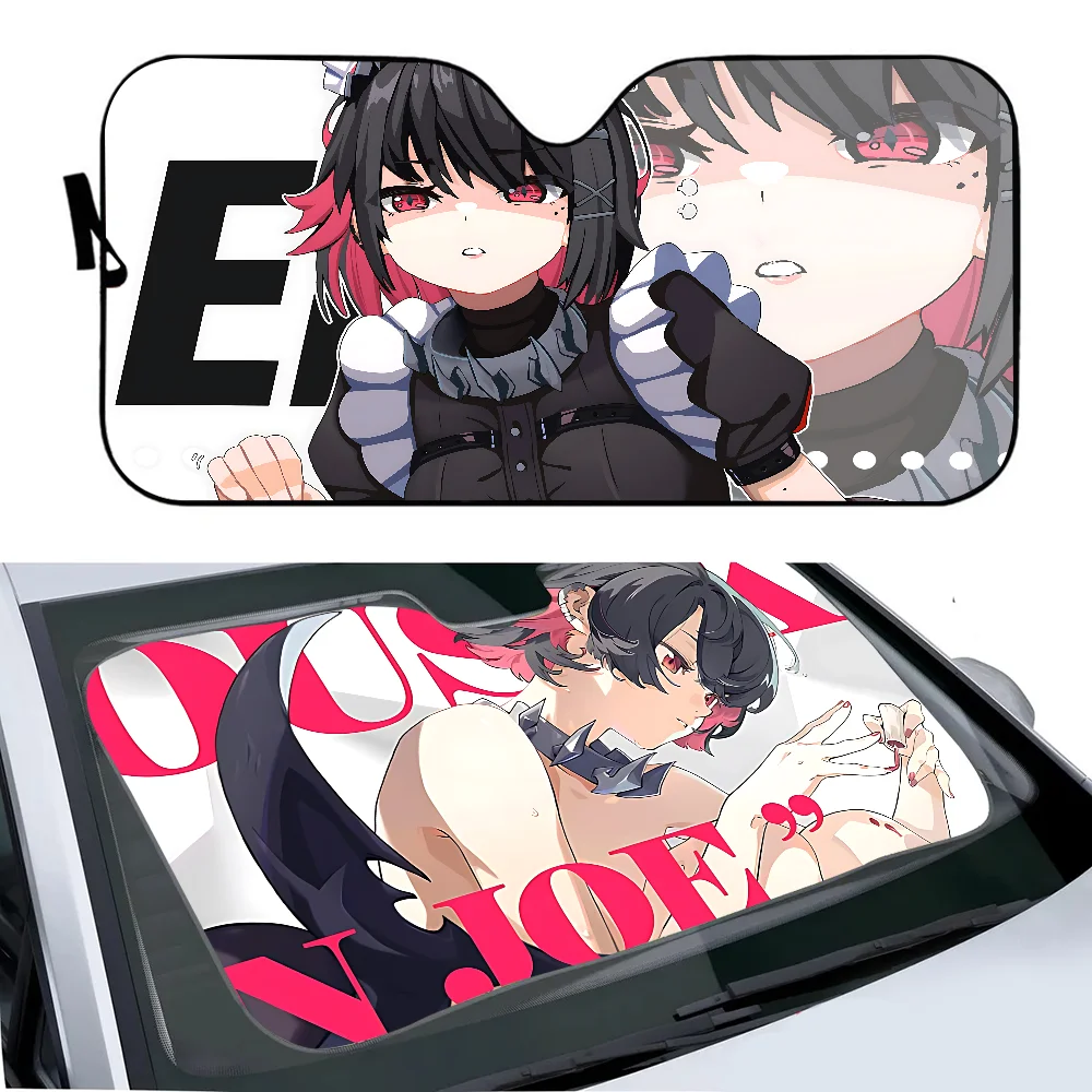 Zenless Zone Zero Ellen Joe Game Car Windshield Funny Sun Shade Foldable UV Ray Sun Visor Protector Sunshade For Front Window view 4