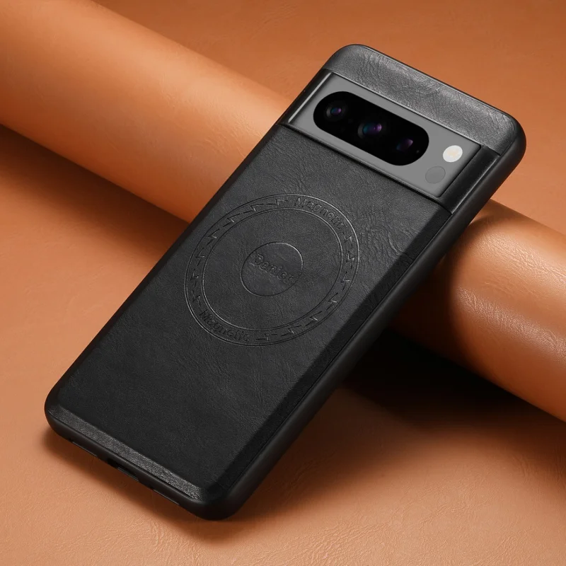 

Premium PU Leather Magnetic Case for Google Pixel Series - Matte Black, TPU Frame & PC Back
