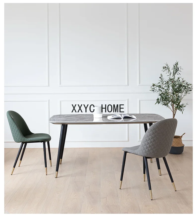 Light Luxury Stone Plate Series Dining Table/Nordic Table Rectangular Expression Modern Simple Home Dining Table kitchen table