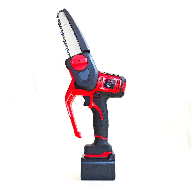 

XMSJ Toway 530w Hot Selling Garden Work Power Saw Tree Cutting Cordless Mini Chain Saw Battery Chainsaw Cordless