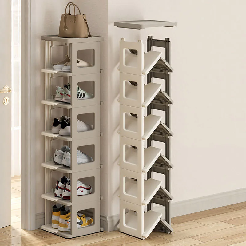 

Creative Foldable Shoe Rack Square No Installation Shoe Rack Household Multi functional Multi layered Storage Shoe Cabinet LF704