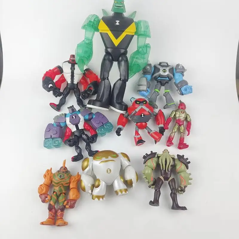 Neue Original Ben 10 Anime Actionfiguren ohne Verpackung, Ben10 Statue PVC-Modell, Anime-Figur Deko-Ornament, Sammelspielzeug Geschenke