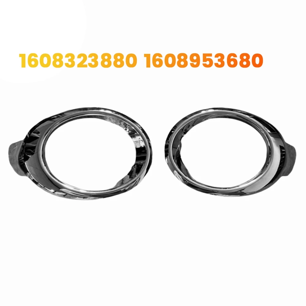 

Efficientt-1Pair Car Front Fog Light Cover Chrome 1608323880 1608953680 For Citroen Bellinger (B9) 12-15 Bumper Trim Fog Lamp Fr