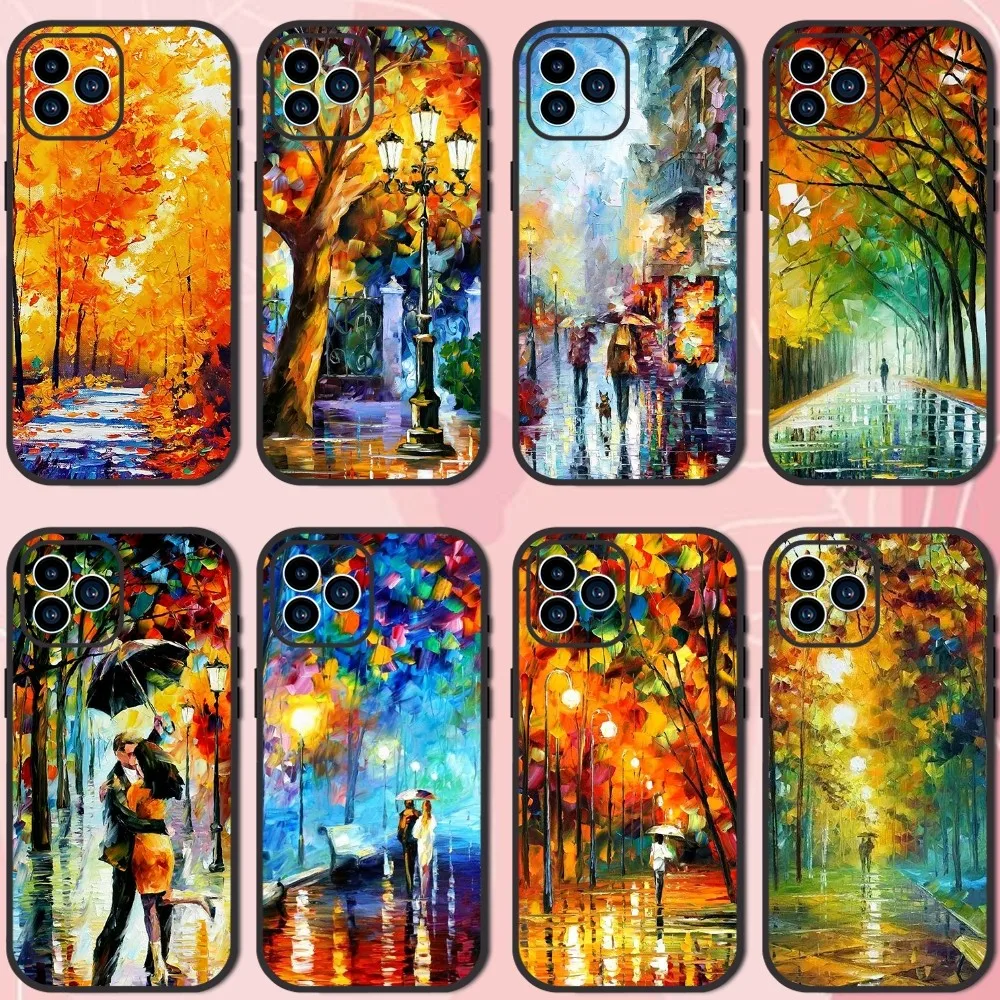 L-Leonid A-Afremov Oil Painting Phone Case For Samsung Galaxy S10 FE S21 Ultra S22 Lite Soft Phone Shell Back Cover