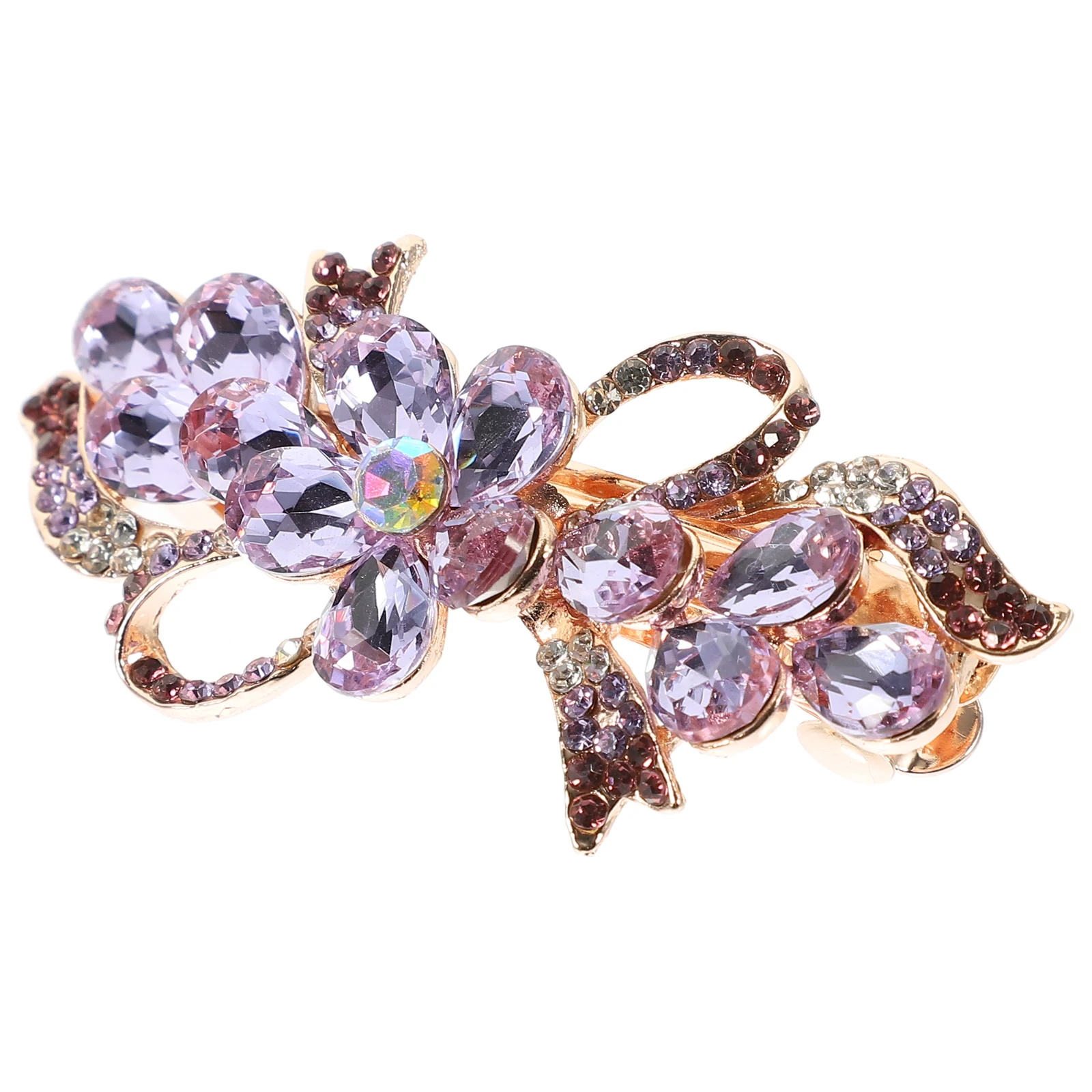 

Rhinestone Hair Clip Clips for Women Barrettes Bridal Hair Accessories Formal Wedding Metal Sturdy