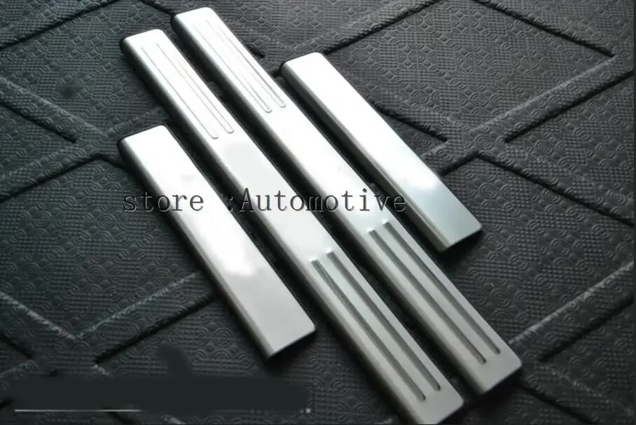 stainless steel scuff plate door sill covers for BMW X5 E70 X6 E71 2010 2011 2014 2015 car styling auto accessories  With LOGO