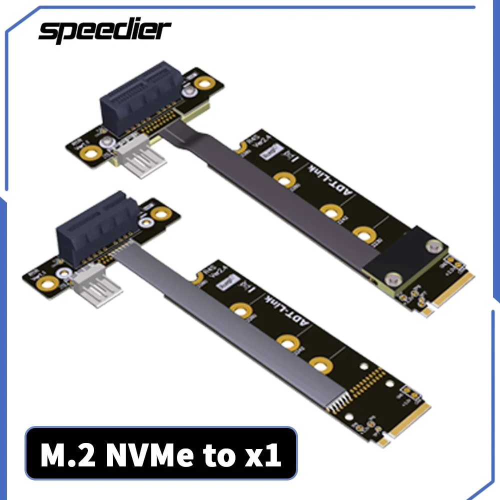 

PCIe 4.0 3.0 M.2 NVMe To X1 Riser Cable Mining Miner GPU PCI-E 4.0 Graphics Card Extension Cable For M.2 NVMe Adapter