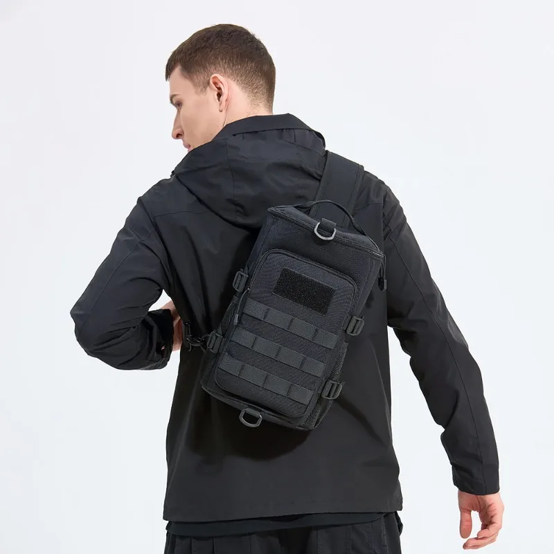 Tactical Chest Bag Men Outdoor Waterproof Oxford Men's Chest Bags Multifunction Crossbody Bag Men Large Capacity Chest Sling Bag
