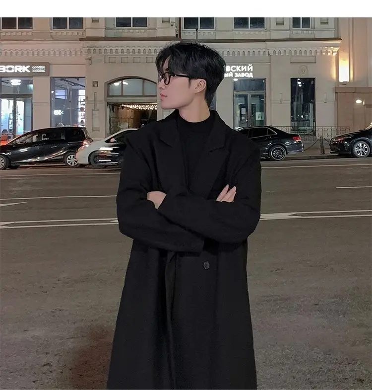 

Пальто из шерстяной смеси с бахромой и отделкой по краю для мужчин