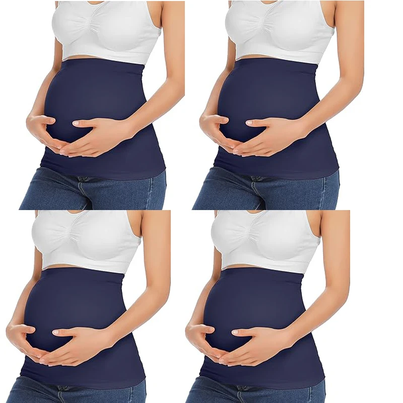 4packs Belly Band for Pregnancy,Maternity Pants and Jeans Extender for All Trimesters and Including Post Pregnancy Prenatal Care