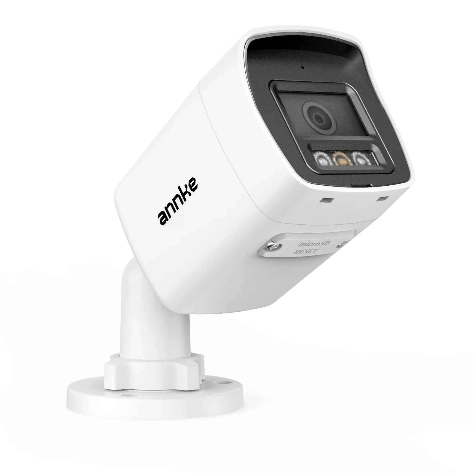 ANNKE C1200 - 12MP Außen-Überwachungskamera mit Dual-Licht und PoE, Farb- und IR-Nachtsicht, Menschen- und Fahrzeugerkennung, H.265+, Eingebautes Mikrofon, IP67