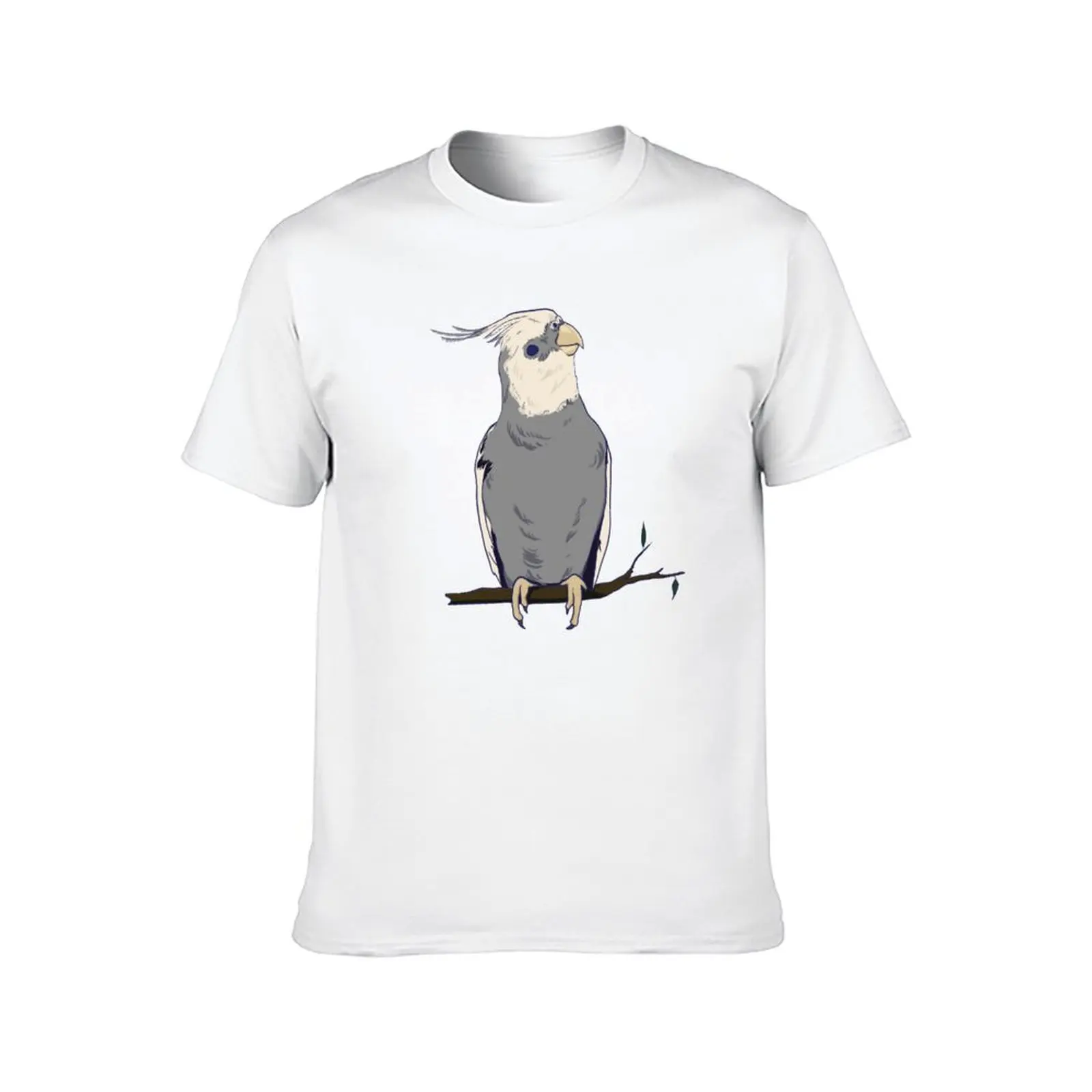 White Faced Cockatiel Bird T-Shirt man t shirts for men casual man t shirt cotton high quality T-Shirt