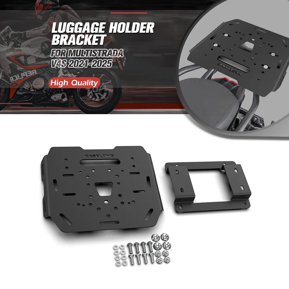 

FOR DUCATI MULTISTRADA V4 S 2021-2025 Luggage Holder Bracket Rear Rack Top Case Mount Plate Top MULTISTRADA V4S GRAND TOUR 2025