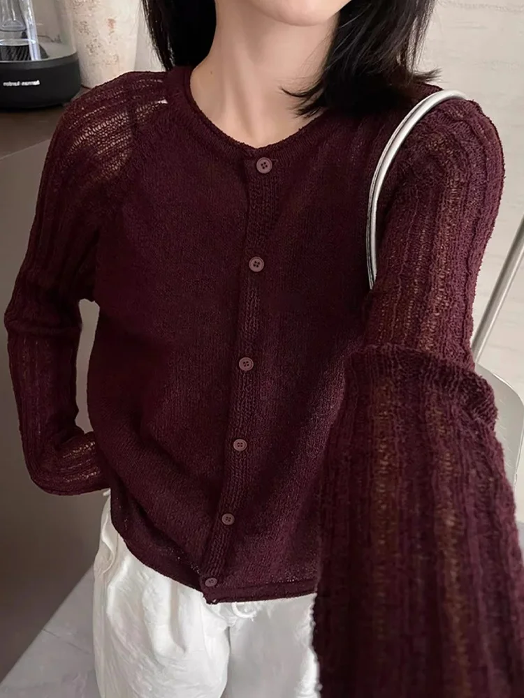 

Повседневный длинный све, круглый трикотаж Ne, на одной пуговице, верхняя одежда для поездок на работу, уменьшающая возраст, женская верхняя одежда свободного покроя, корейская версия