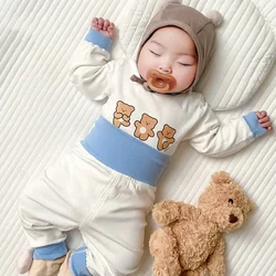 Baby Clothes 2pcs Sets Autumn  Winter Baby Pajama Set Bottom Underwear Two-piece Set Cotton Baby Boy Long Sleeves Outfit