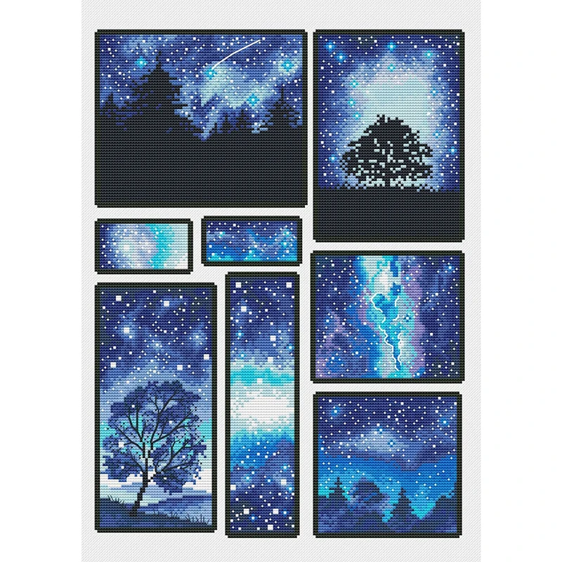217C Cross Stitch Kits Sets For Embroidery Cross-stitch Cross Stitch Complete Kit Stich Cross Stitch Set Needle Arts & Craft DIY