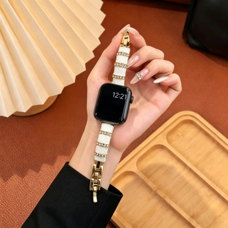Luxury Watch Apple - Cinturino in Metallo di Lusso Premium