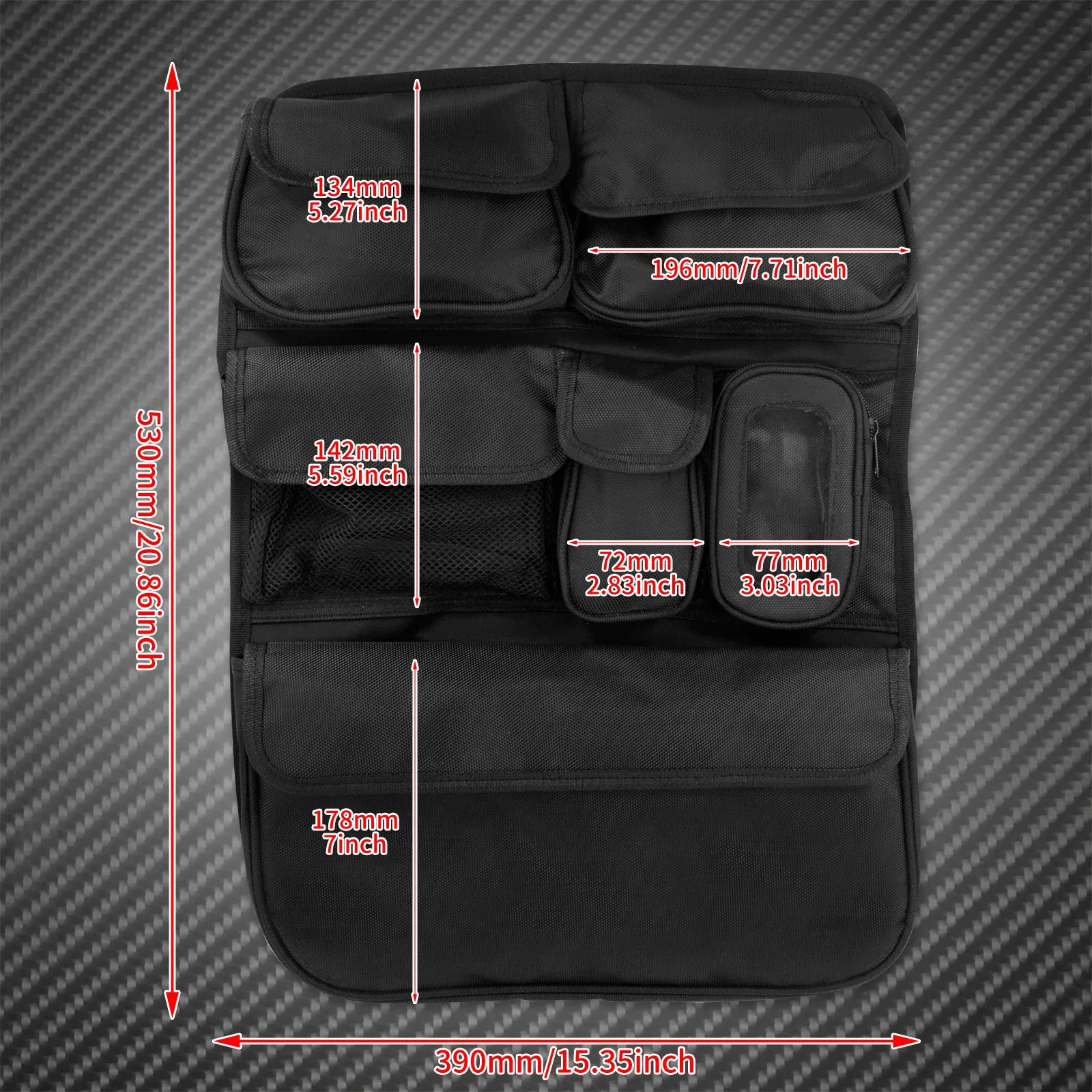 Motorcycle Tour-Pak Lid Organizer Saddlebag Storage Bag For Harley Touring Road Electra Glide FLHTC Road King FLHR CVO 1988-Up