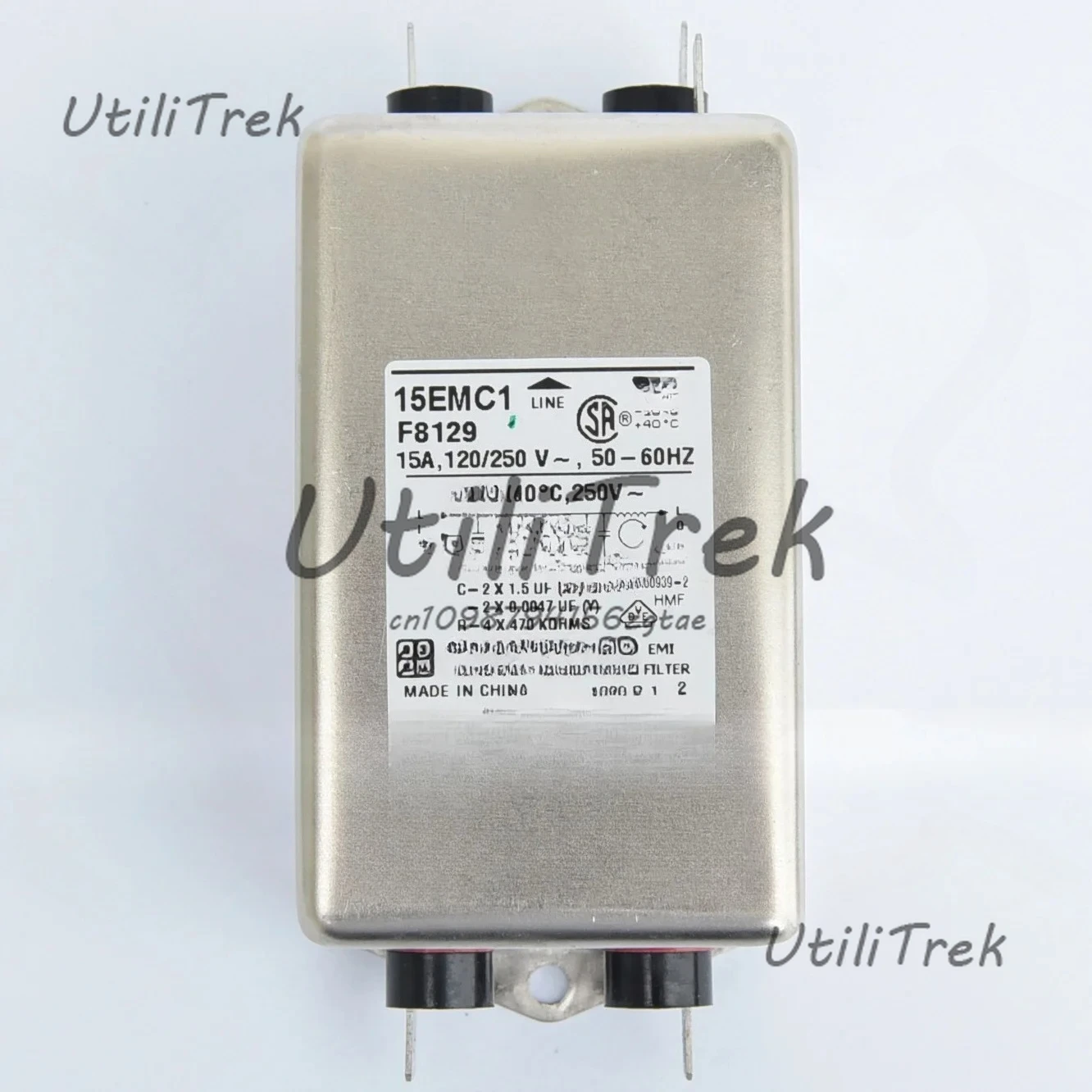 

15EMC1 EMC F8129 1-6609037-4 15A anti-interference filter for treadmills