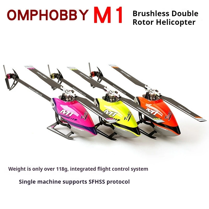 

Langyu Omphobby New M1 Dual Brushless Direct Drive 3d Six Way Helicopter Model Drone Remote Control Model