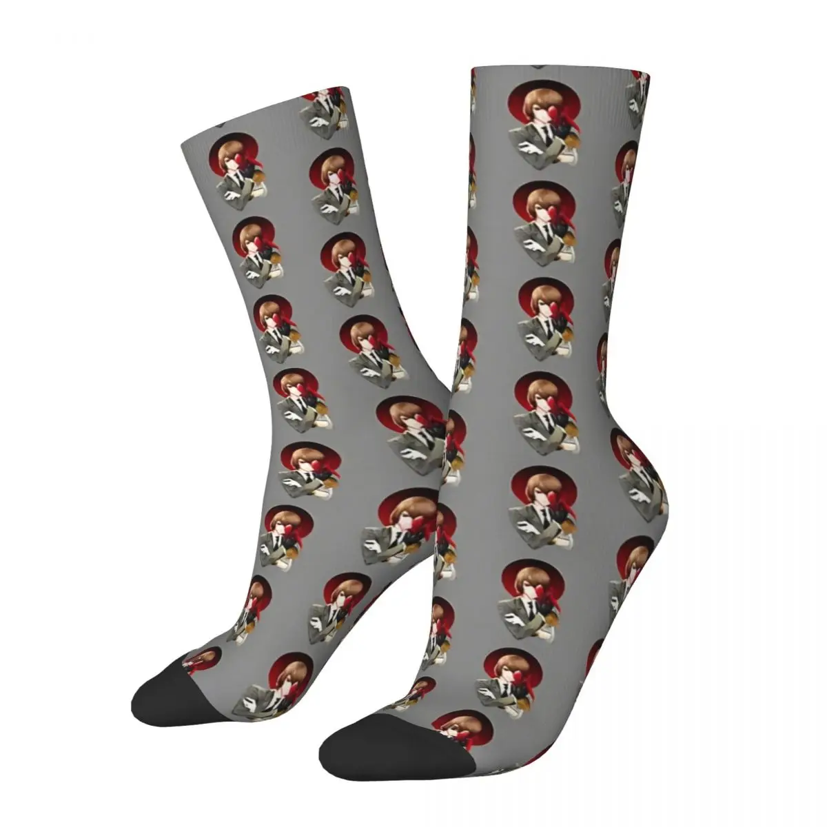 Fashion Male Men Socks Novelty Goro Akechi Persona 5 Sock Polyester Shuake Akeshu Anime Skateboard Women's Socks Spring Summer