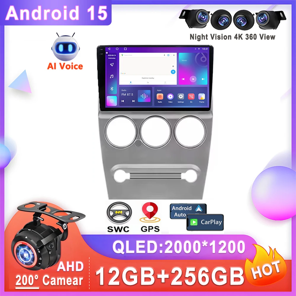 راديو السيارة لسيتروين C-Elysee C Elysee 2008 - 2013 أندرويد 15 ستيريو مشغل وسائط متعددة لا 2din مشغل ديفيدي الملاحة لتحديد المواقع السيارات