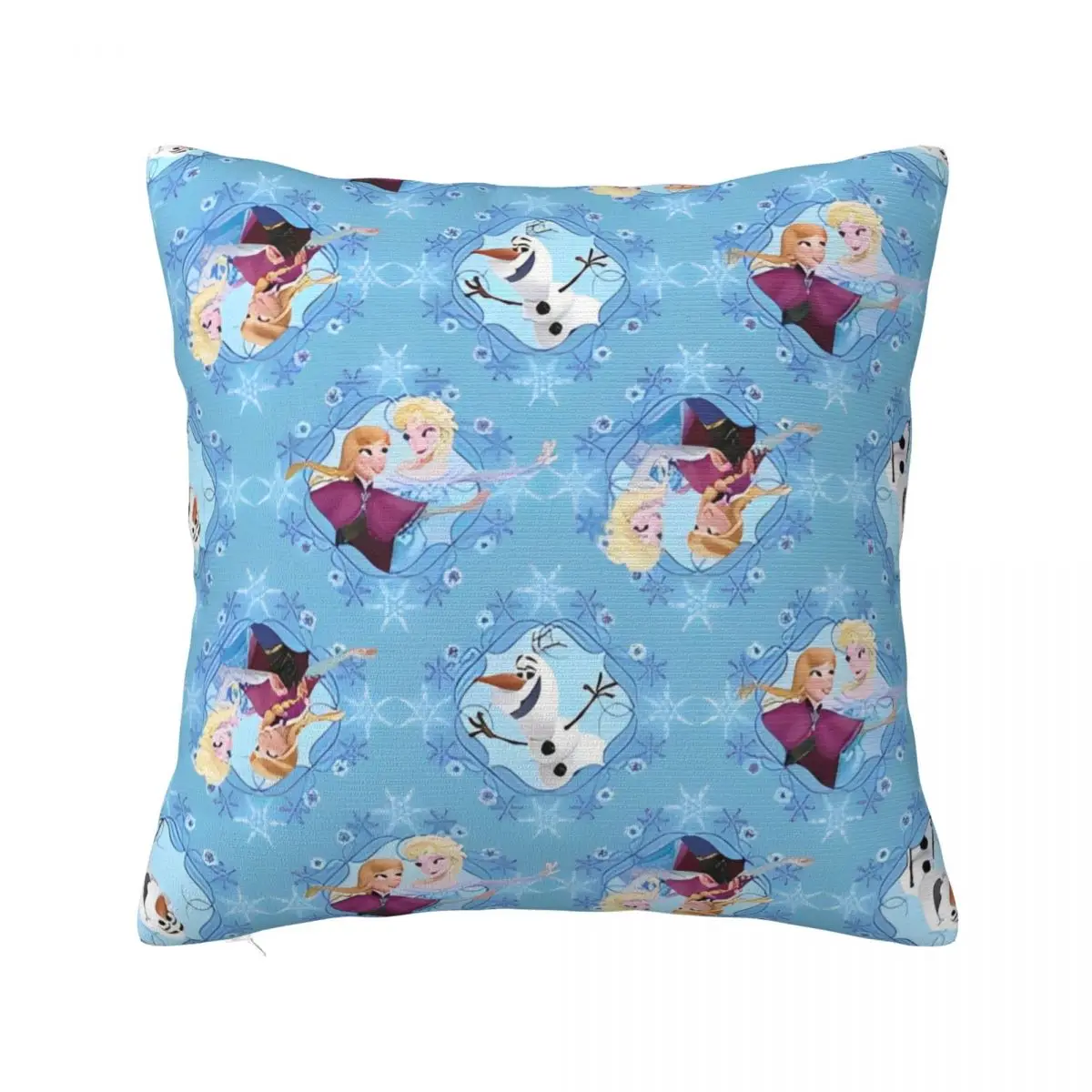 Cartoon Frozen Elsa Princess Pillowcases Kawaii Print Home Sofa Throw Pillow Cover Car Cushion