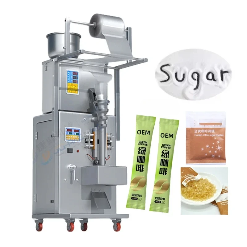 

Automatic Vertical 5g Sugar Sachet Filling Sealing And Packing Machine 1kg Sugar Stick Granule Packaging Machine