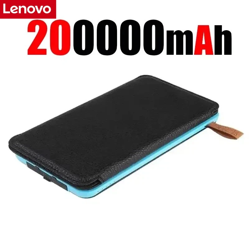 Lenovo 500000mAh Solar Powerbank 120W Grote Capaciteit Supersnel Opladen Externe Batterij met Zaklamp voor iPhone Huawei 2026