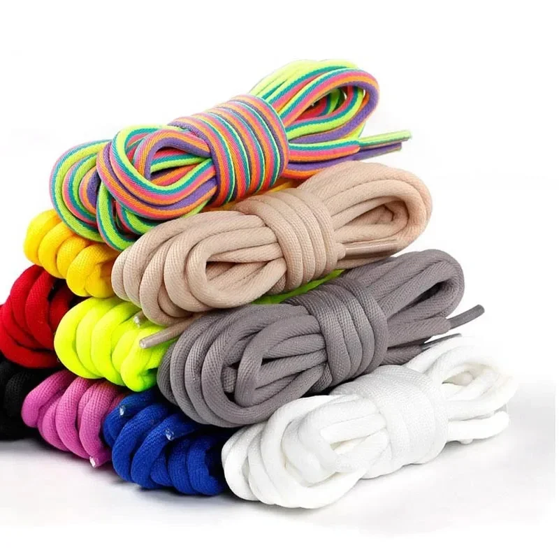 10 Stück neue Regenbogen-feste Schnürsenkel, klassische Stiefel-Schnürsenkel, hochwertige, starke runde Schnürsenkel, lässige Sneakers, Schnürsenkel, Saiten