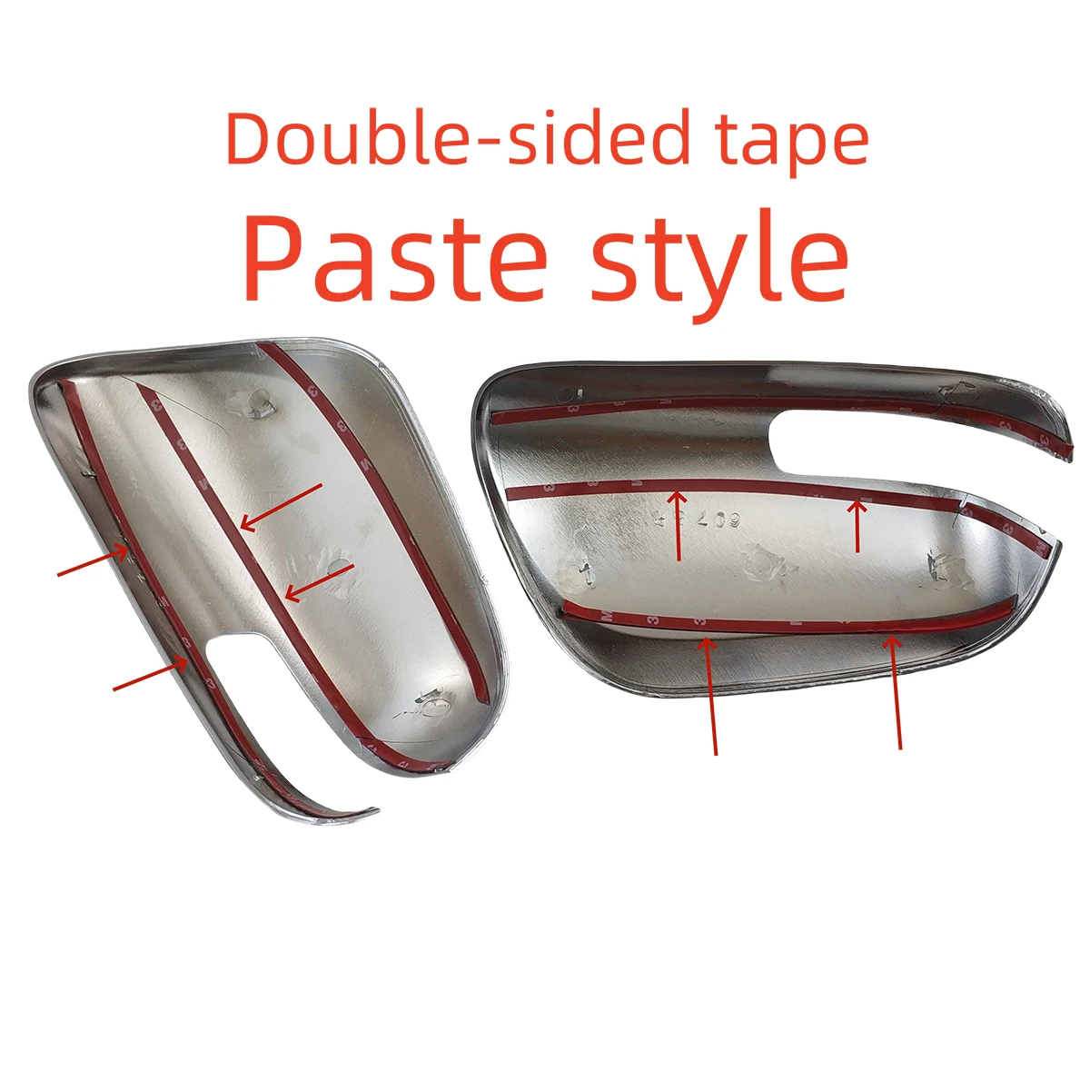 2PCS Car Chrome Rearview Accessories Plated Door Mirror Cover Trim Paste Style For Nissan Juke 2014 2015 2016 2017
