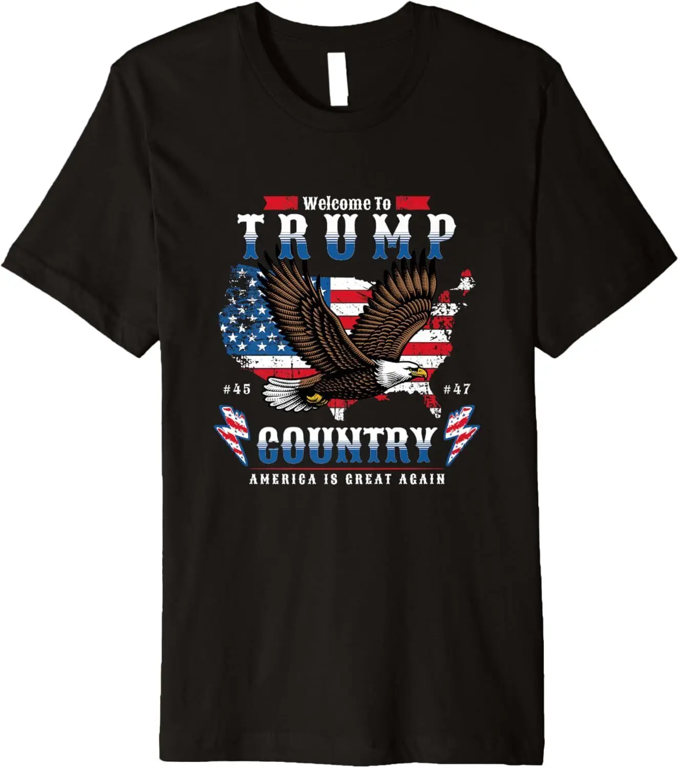 Trump 2024 Welcome To Trump Country America Is Great Premium T-Shirt