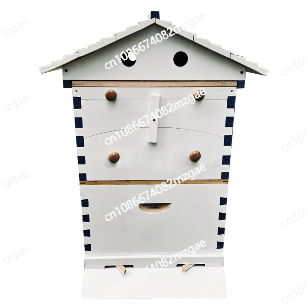 Wooden Automatic Self-Flowing Beehive 7 Auto Frames Set Bee Hive Supplies Beekeeping Material Apiculture Chinese Painted