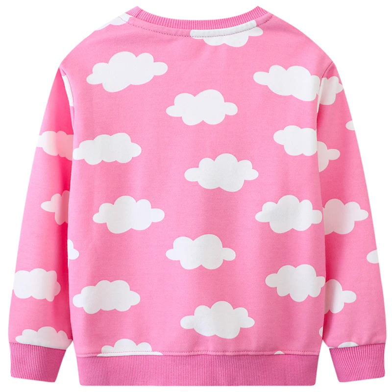 2-7 Years Toddler Girls Bird Sweatshirt Back to School Casual Pullover Hair Collar Winter Long Sleeve Top Shirt