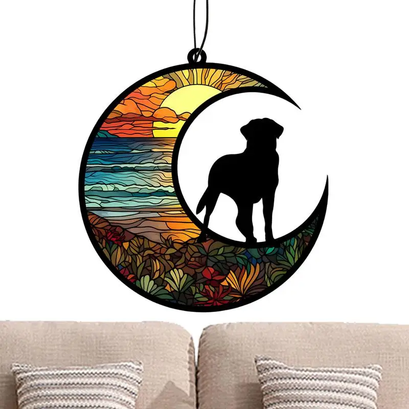 Pet Memorial Ornaments For Dogs Colorful Acrylic Dog Decor Dog Christmas Ornaments Pet Supplies Dog Sympathy Ornaments For