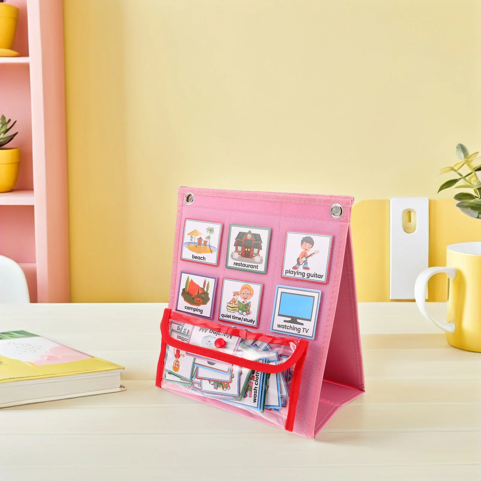 

's Time Management Table Classroom Calendar Pocket Chart Daily Routine Cards Bedtime Paper Jobs for Checklist Work