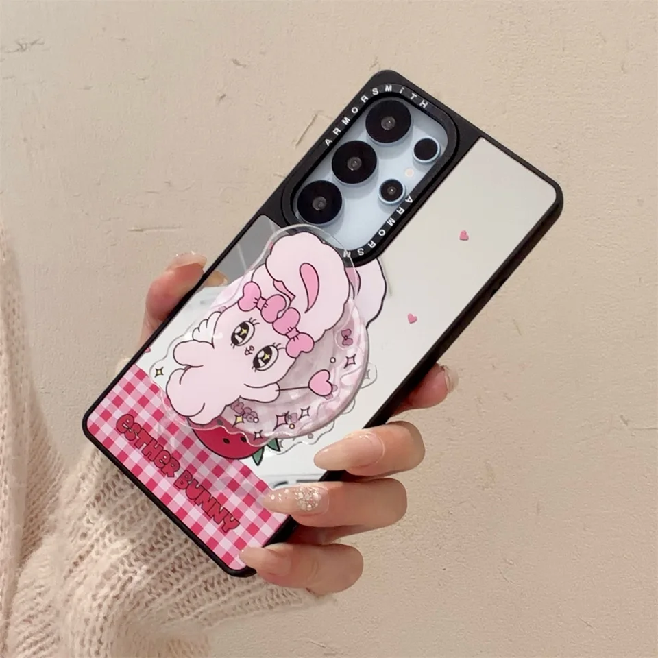 Kawaii Esther Bunny Magnetic Phone Case for Samsung Galaxy S24