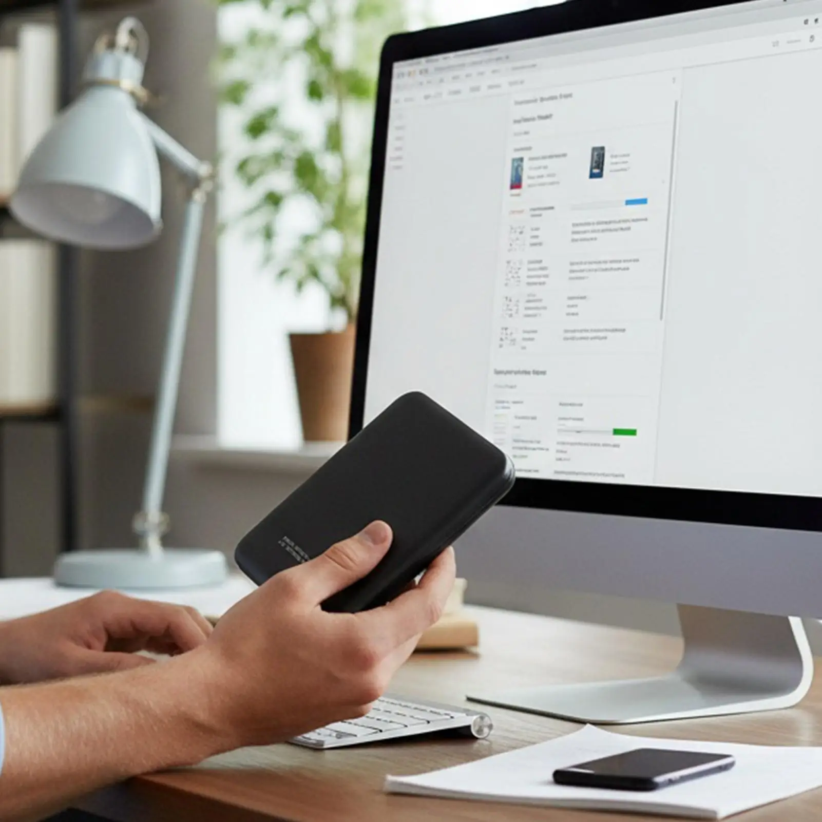 

Portable Hard Drive 8TB Large Capacity Data Backup Ultra-thin Solid Drive For Adult Student Teacher Mobile Phone Laptop Computer