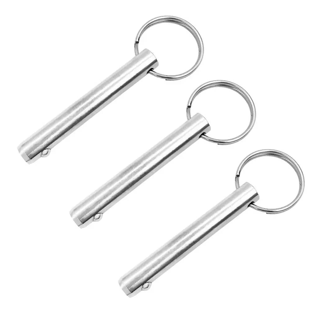 

Marine Grade Quick Release Pin Pull Ring Detent Pin Stainless Steel Deck Hardware for Boat Bimini Top